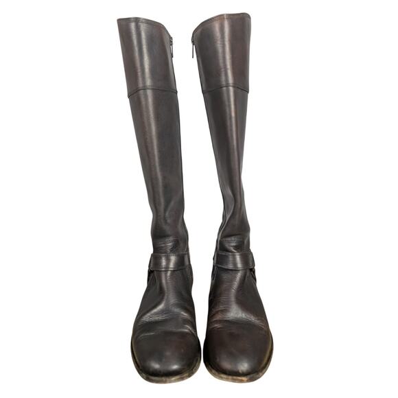 Frye Dark Brown Leather Ankle Boots - Picture 4 of 15